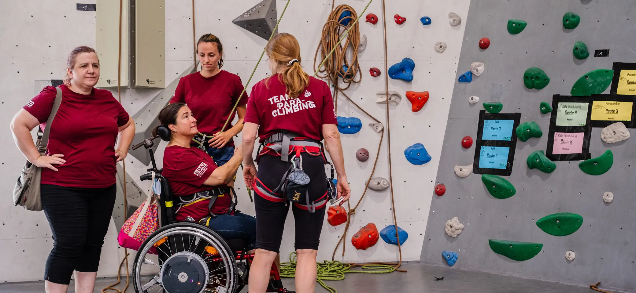 DAV Kletterzentrum Sektionsfestival Paraclimbing | © Anna Kolodziejska