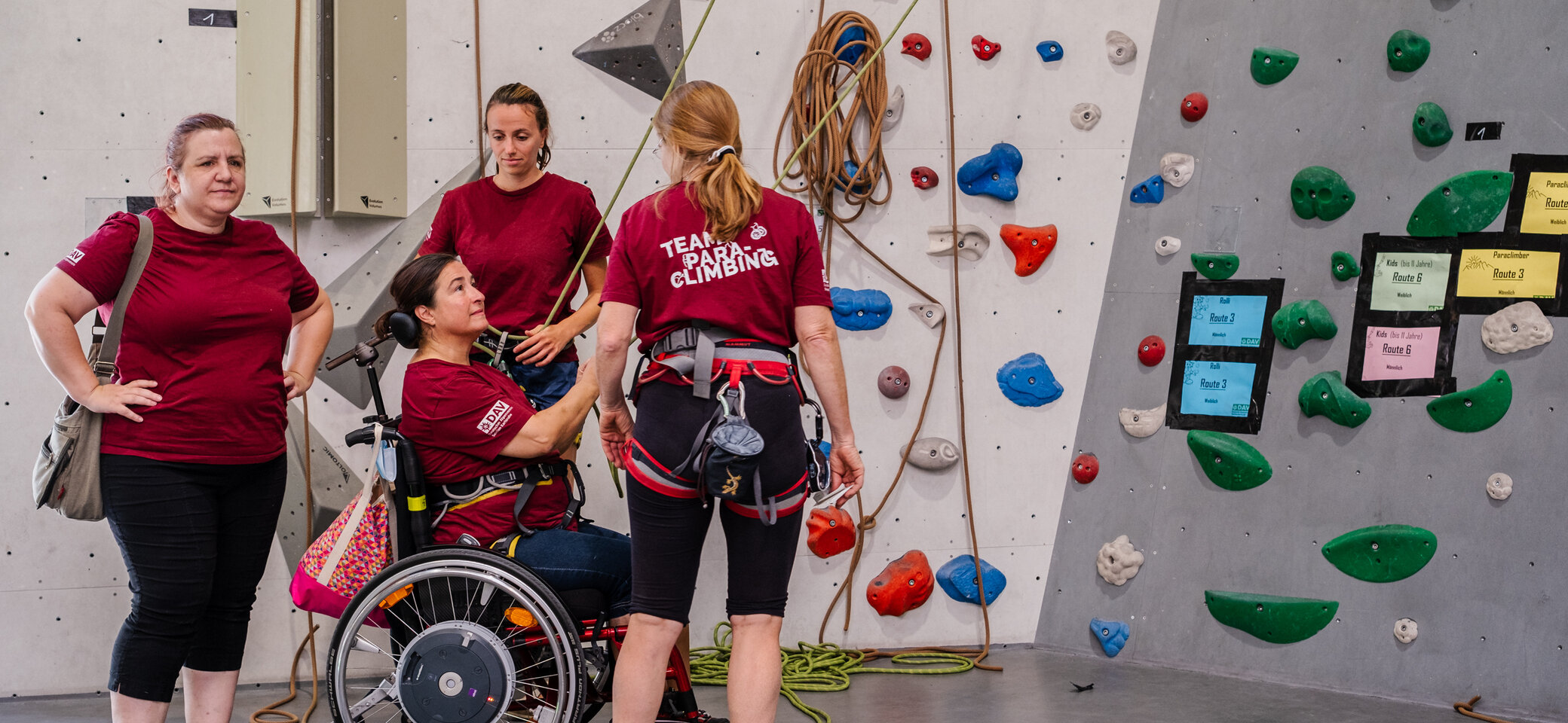 DAV Kletterzentrum Sektionsfestival Paraclimbing | © Anna Kolodziejska