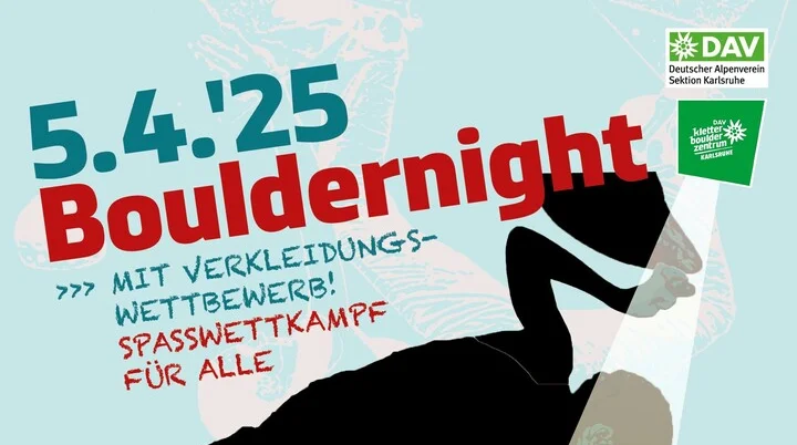 Einladung Bouldernight 2025 | © DAV Karlsruhe \ Gundula Schmidt-Moskob