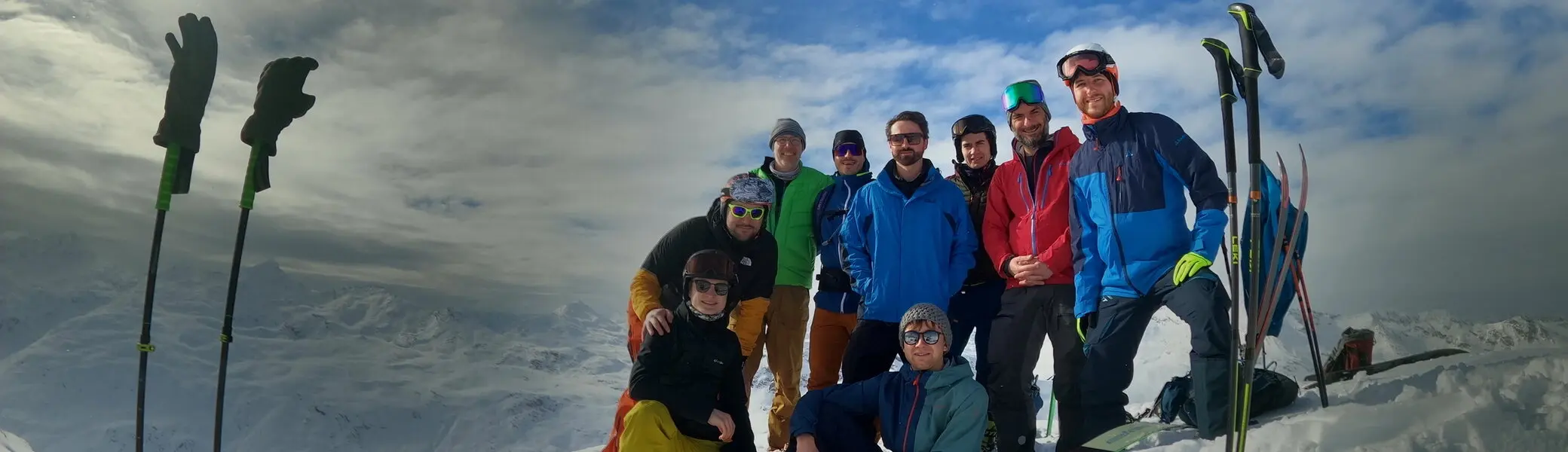 Gruppenfoto auf dem Berg | © DAV Karlsruhe