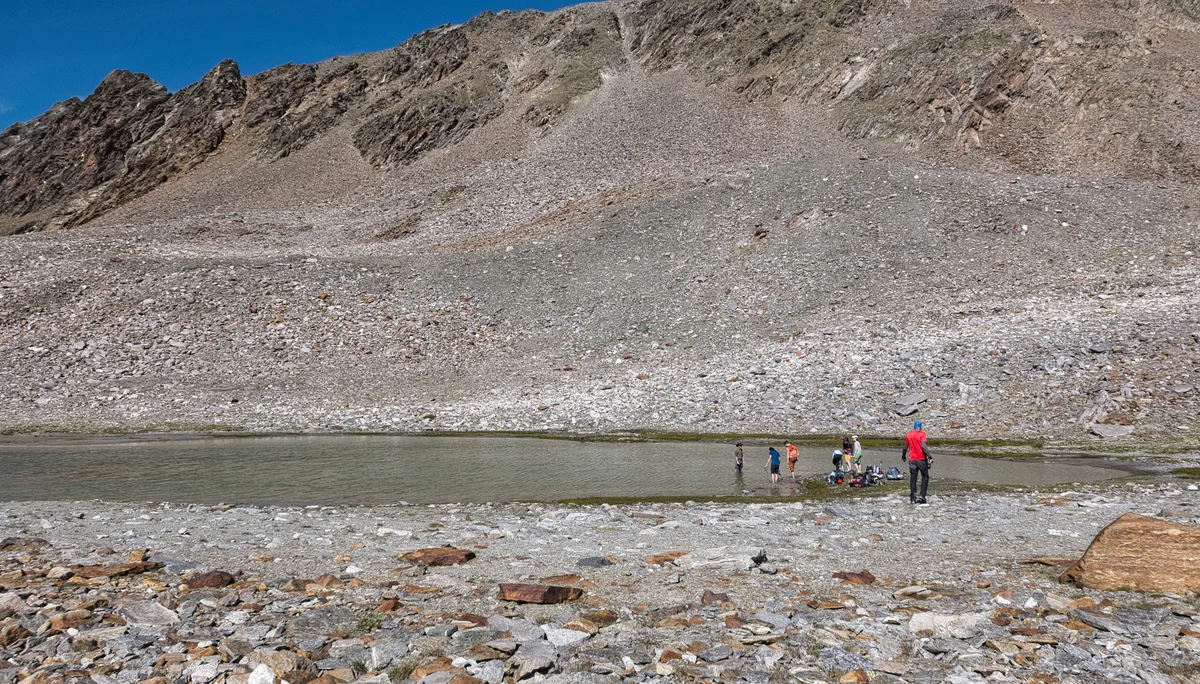 See in Umgebung voller Geröll | © DAV Karlsruhe