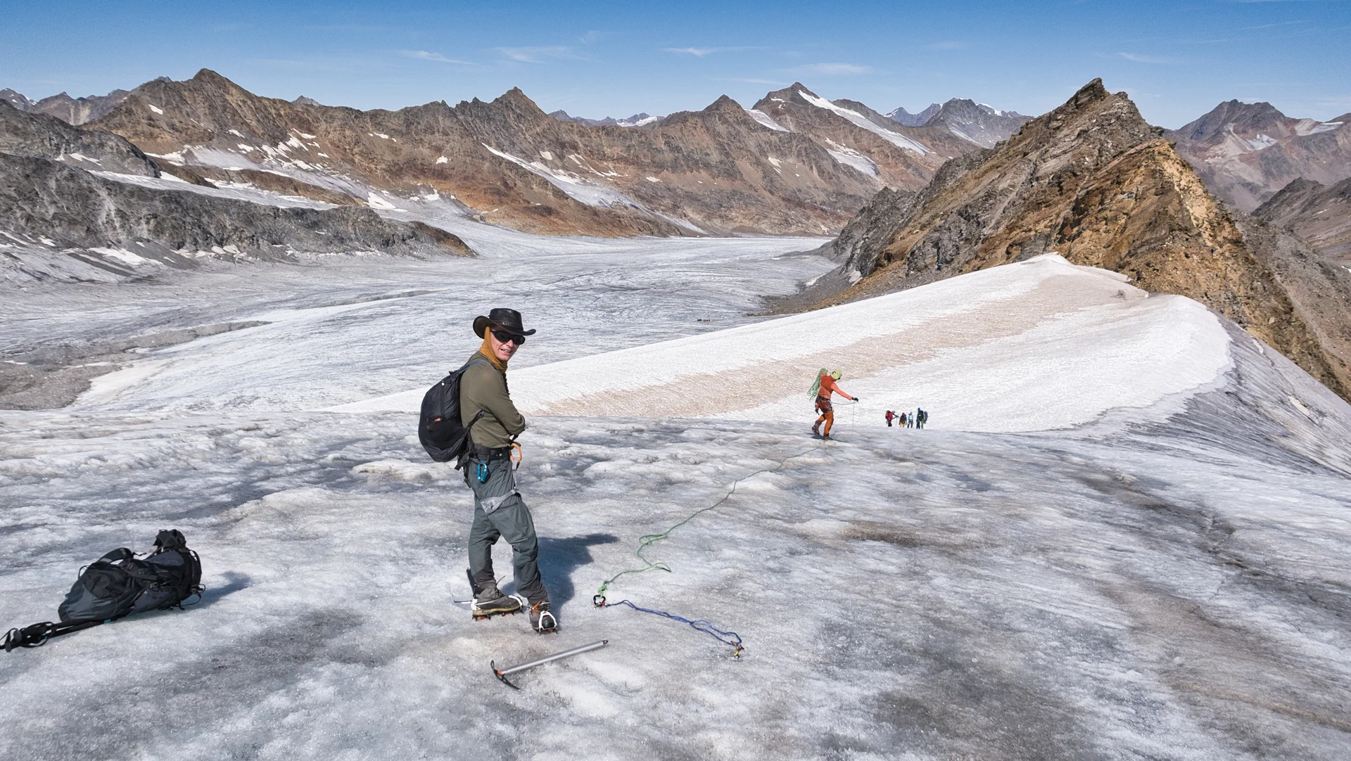 Abstieg auf Gletscher | © DAV Karlsruhe