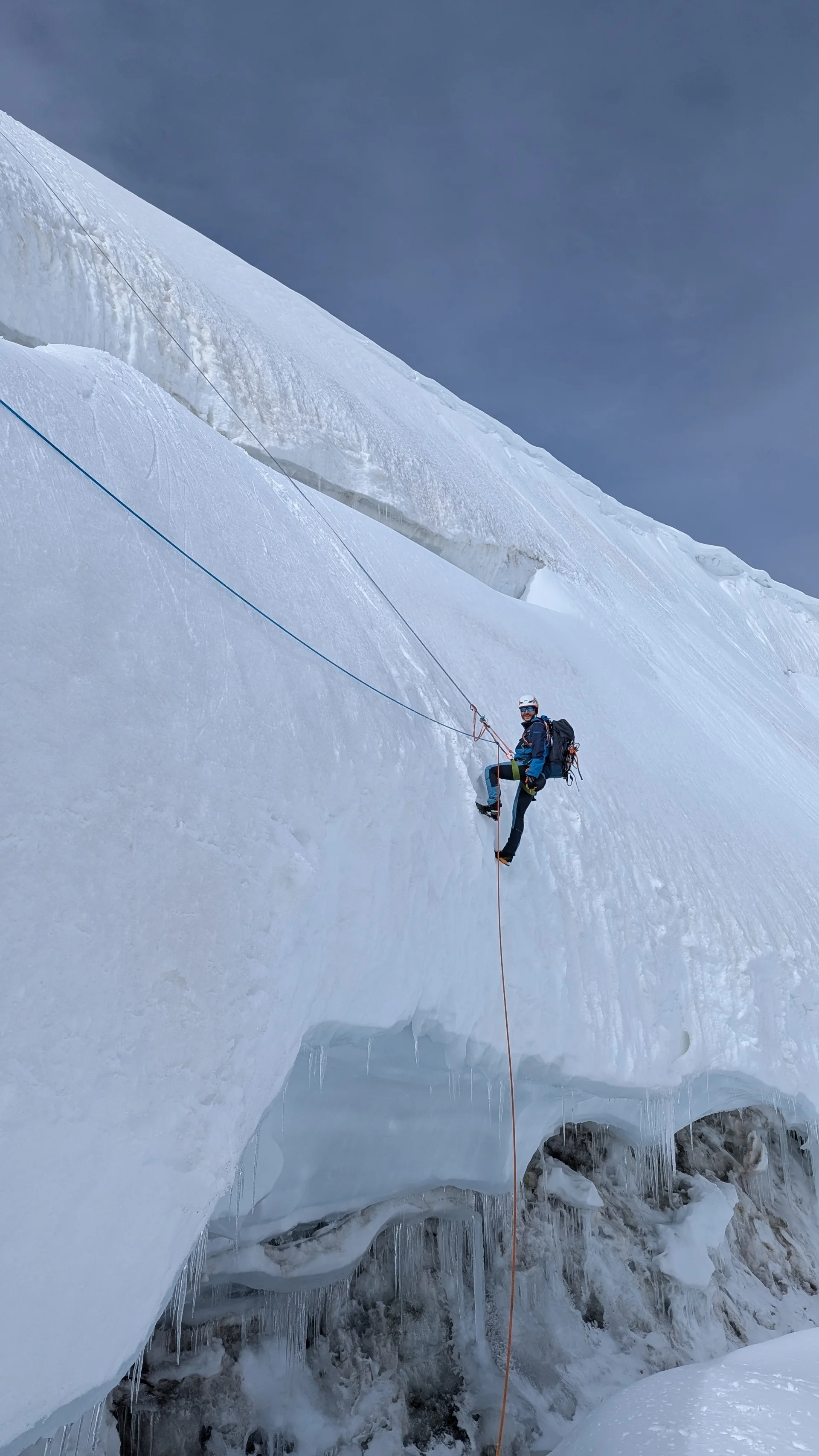 Abseilen über Cal Blanc | © DAV Karlsruhe