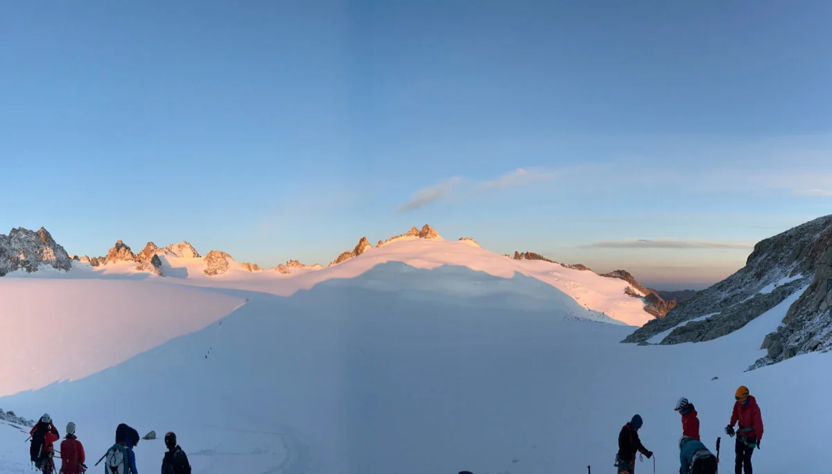 Panoramafoto Trient Gletscher - Ausblick aus dem Col d'Orny | © DAV Karlsruhe