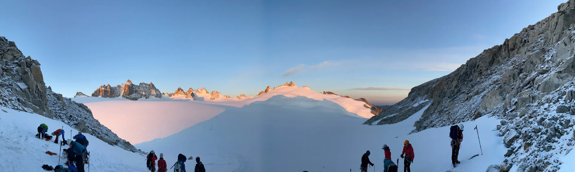 Panoramafoto Trient Gletscher - Ausblick aus dem Col d'Orny | © DAV Karlsruhe
