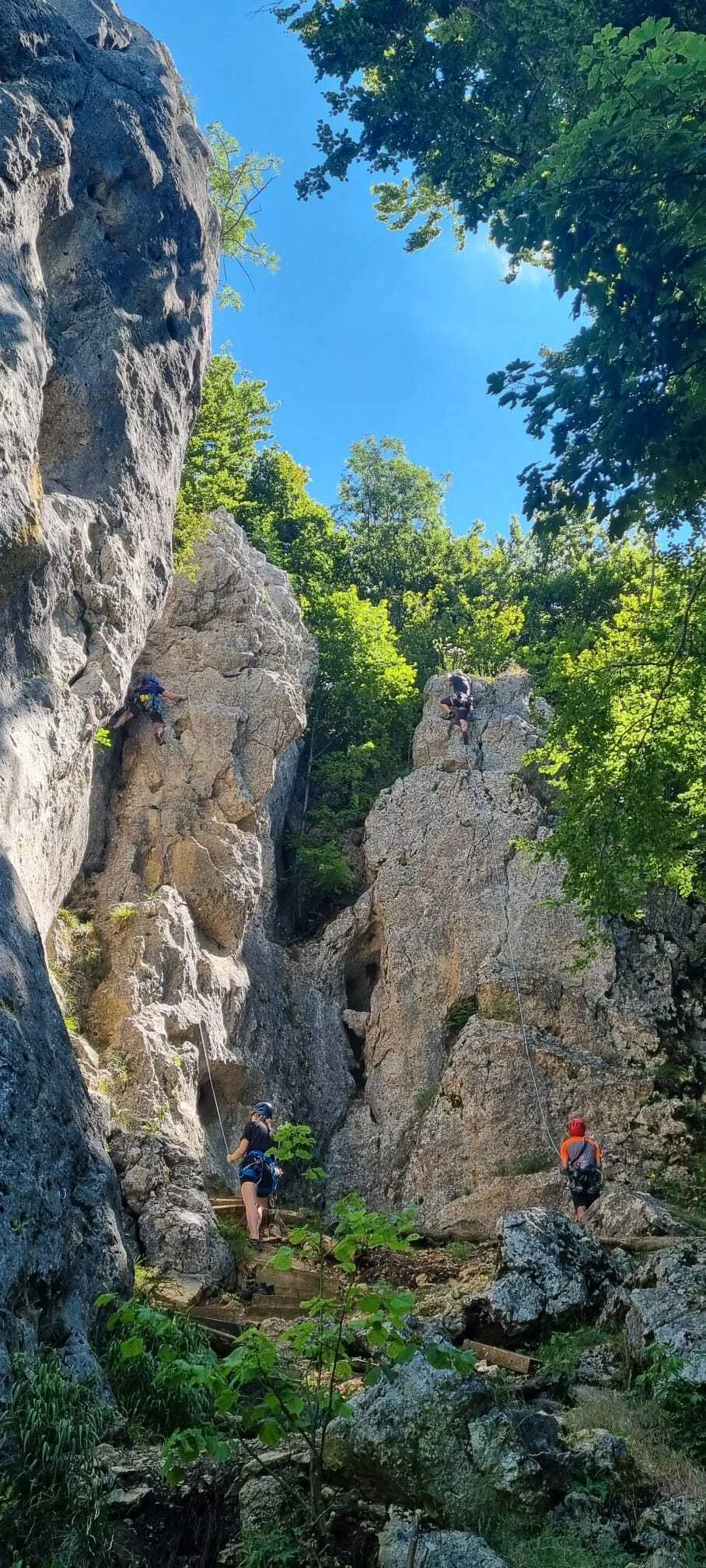 Klettern an Felstürmen | © DAV Karlsruhe