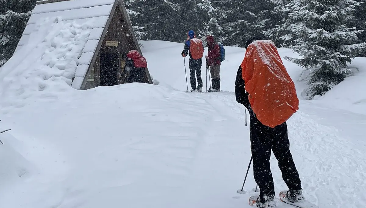 Einkehr im Shelter | © DAV Karlsruhe / Maurus Bauer